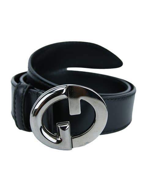 Cinto Gucci Original Couro Preto Masculino.